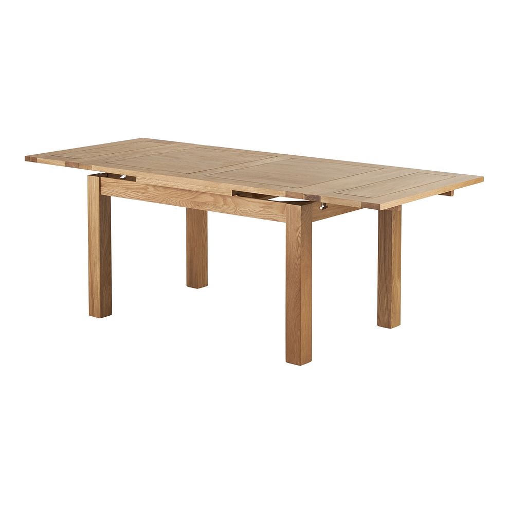Dorset 4ft 7" x 3ft Natural Oak Extending Dining Table 2