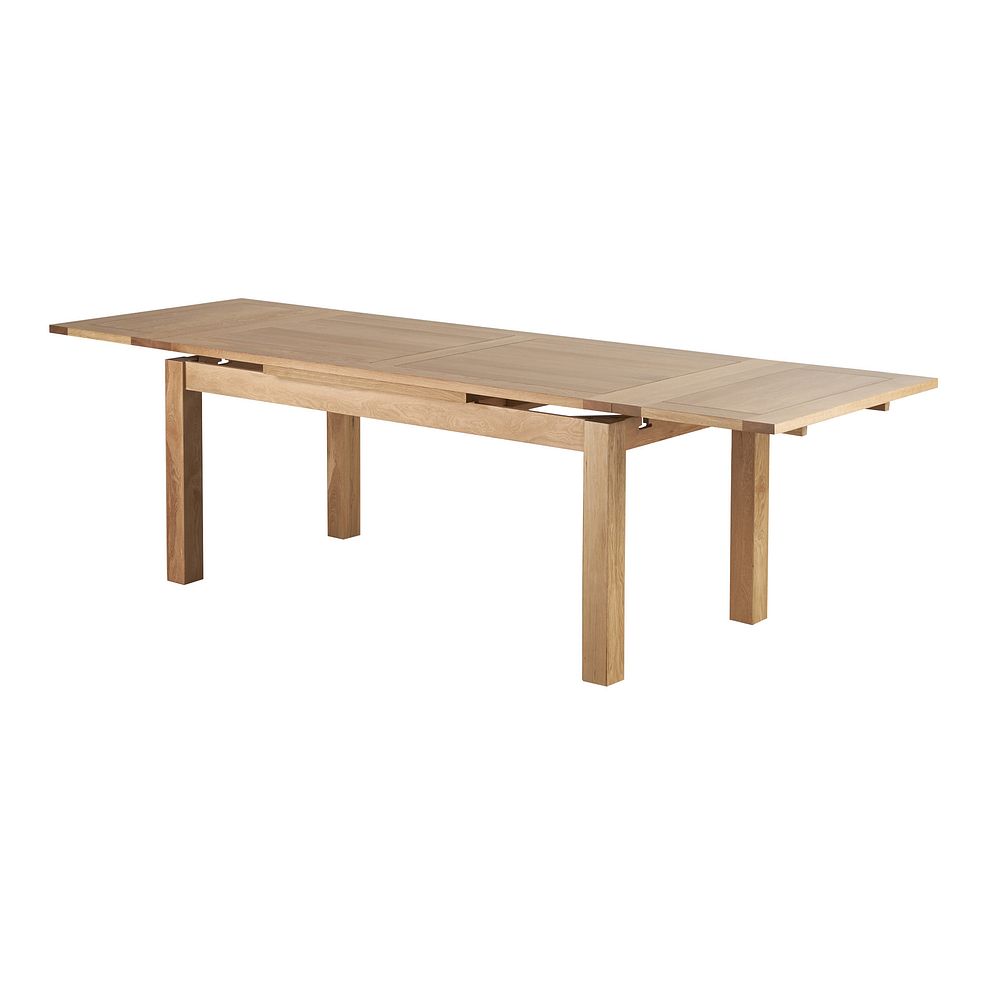 Dorset 6ft x 3ft Natural Solid Oak Extending Dining Table 2