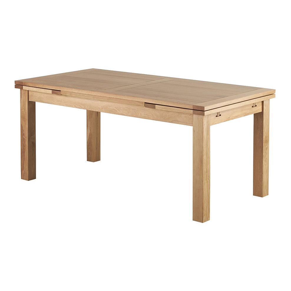 Dorset 6ft x 3ft Natural Solid Oak Extending Dining Table 1