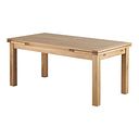 Dorset 6ft x 3ft Natural Solid Oak Extending Dining Table