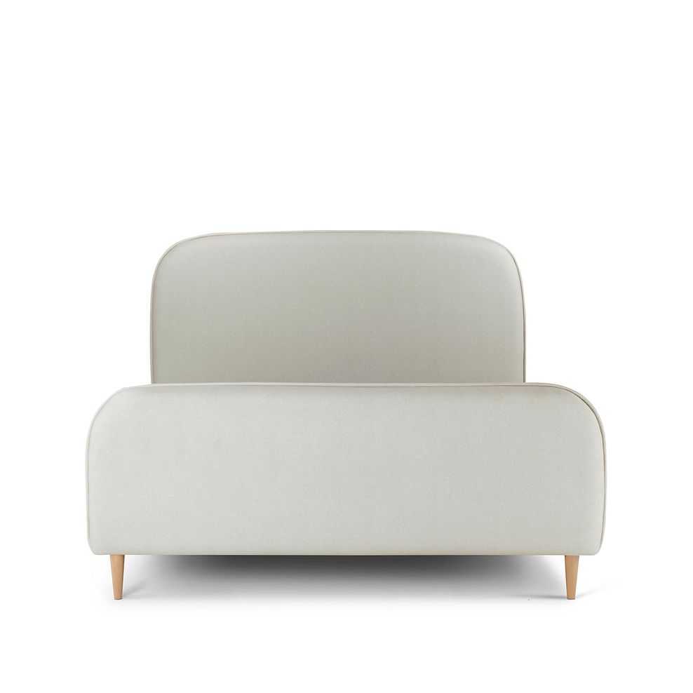 Durham Double Bed in Smooth Stone Fabric 5