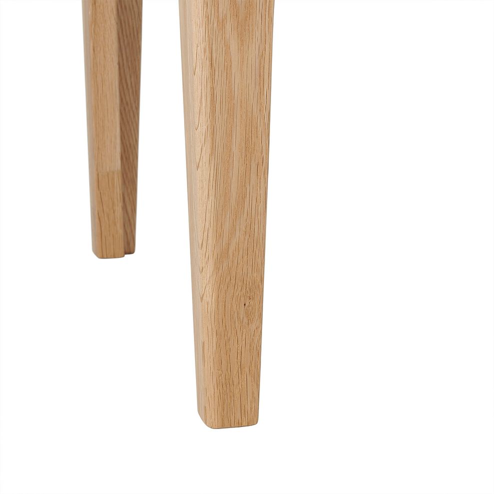 Durham Natural Oak 1 Drawer Bedside Table 9