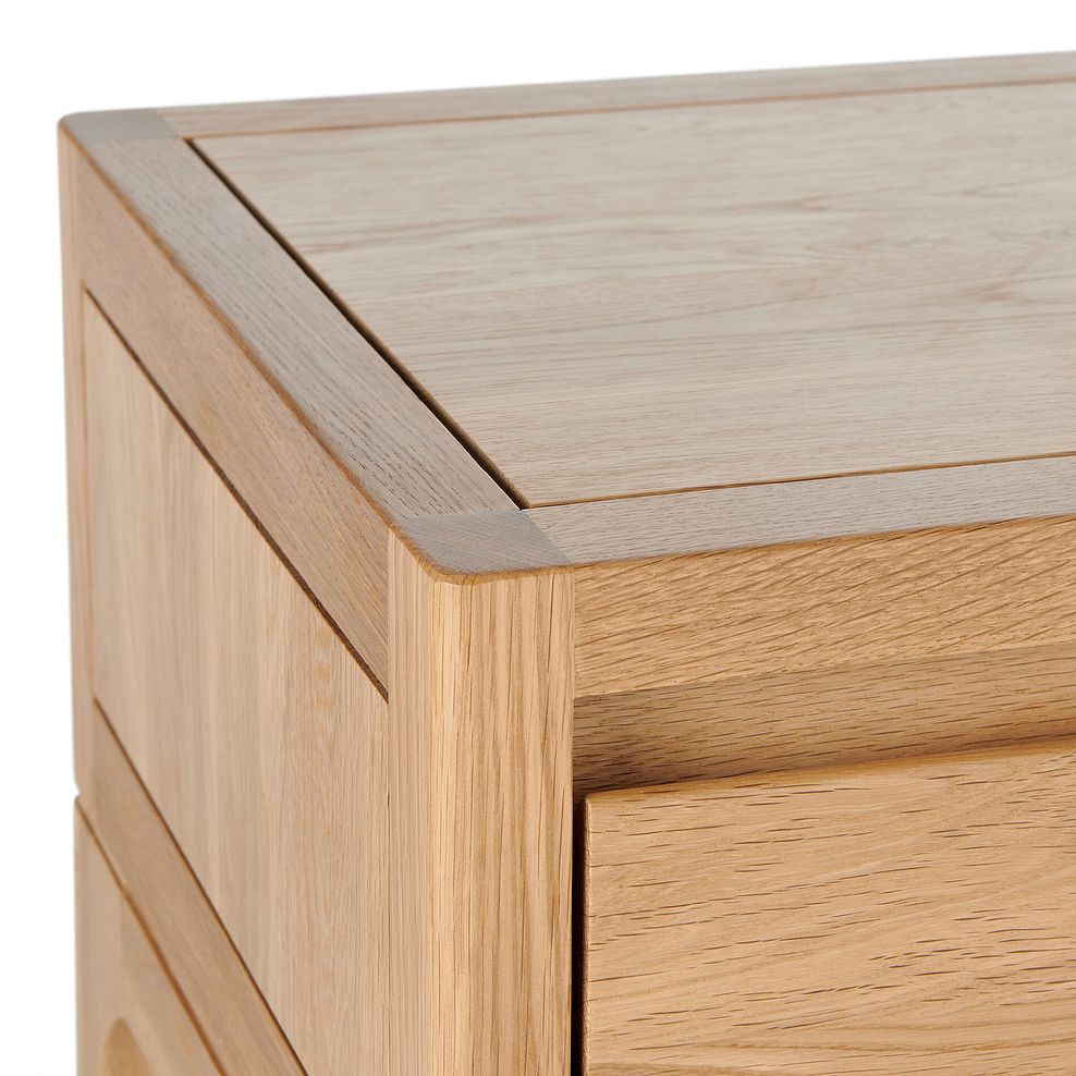 Durham Natural Oak 1 Drawer Bedside Table 7