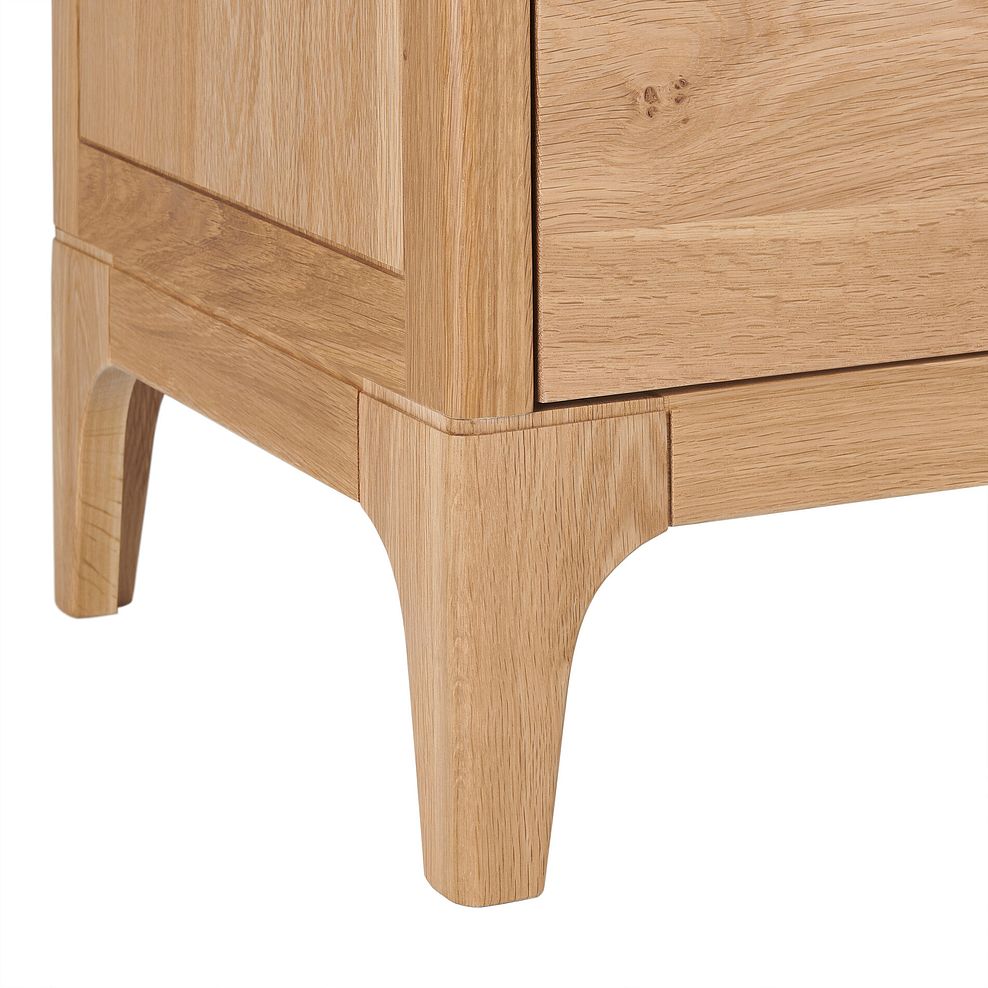 Durham Natural Oak 5 Drawer Tallboy 10