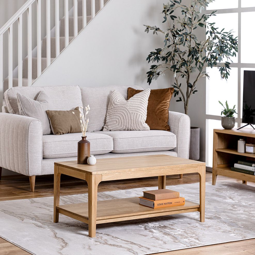 Durham Natural Oak Coffee Table 2