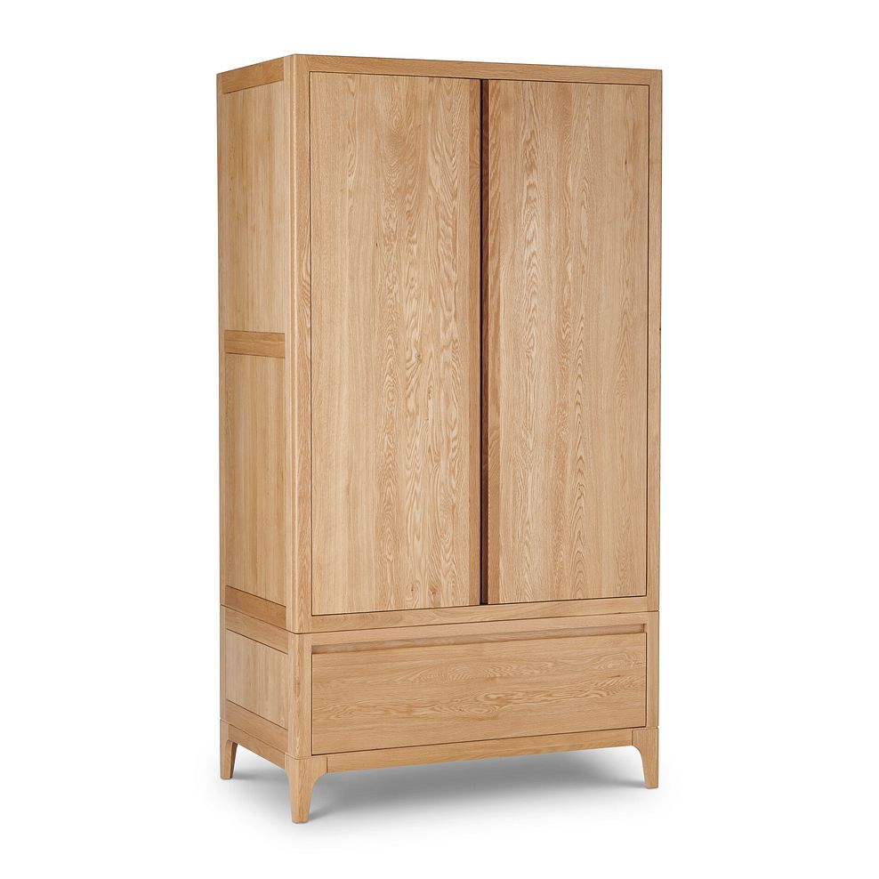Durham Natural Oak Double Wardrobe 5