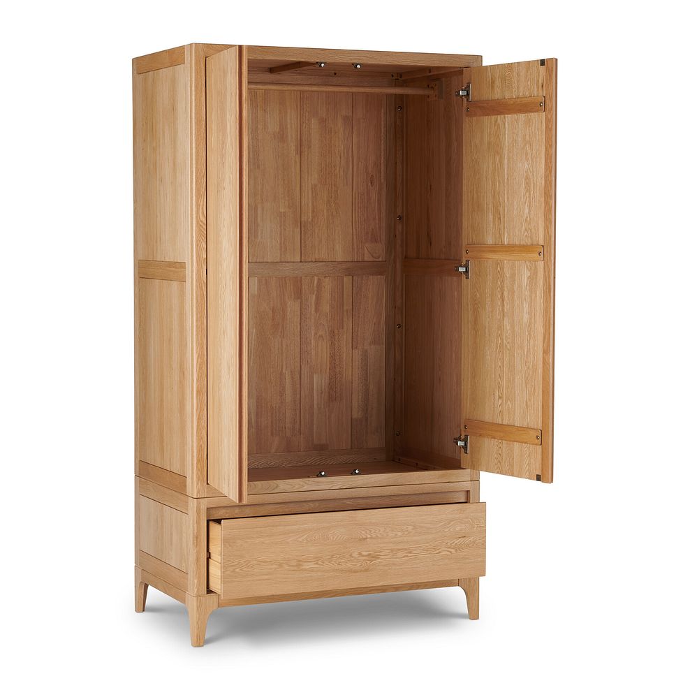 Durham Natural Oak Double Wardrobe 6