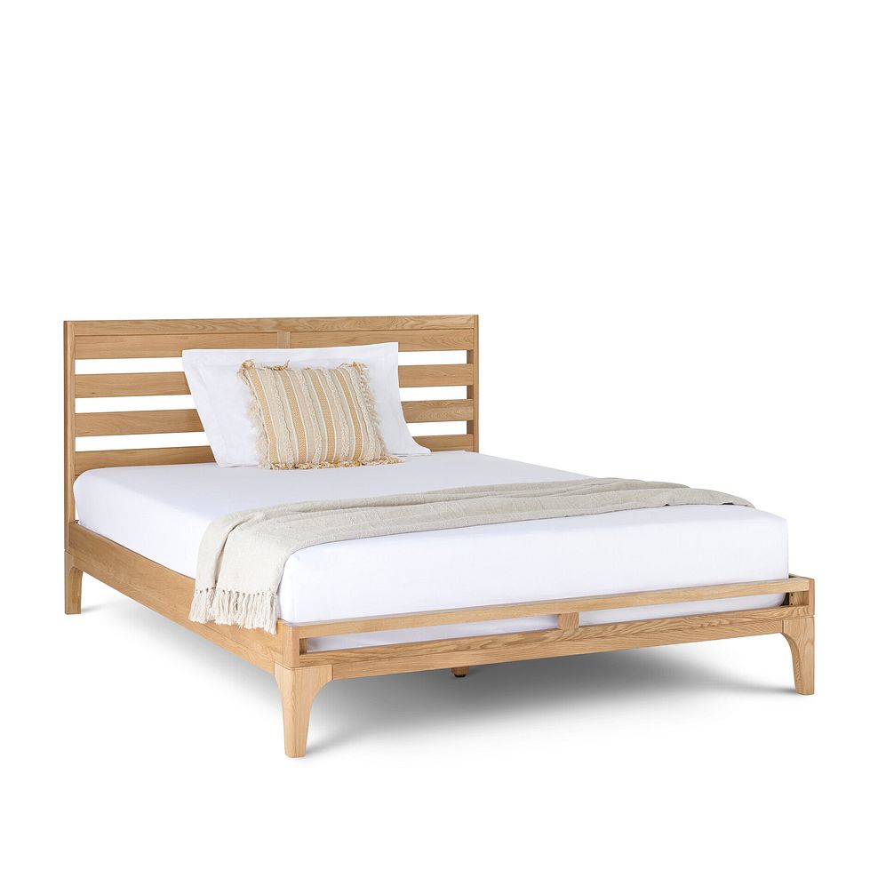 Durham Natural Oak King-Size Bed 3