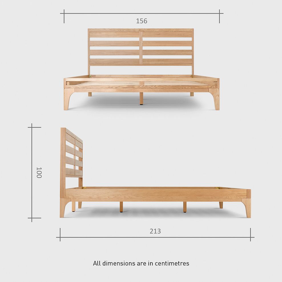 Durham Natural Oak King-Size Bed 10