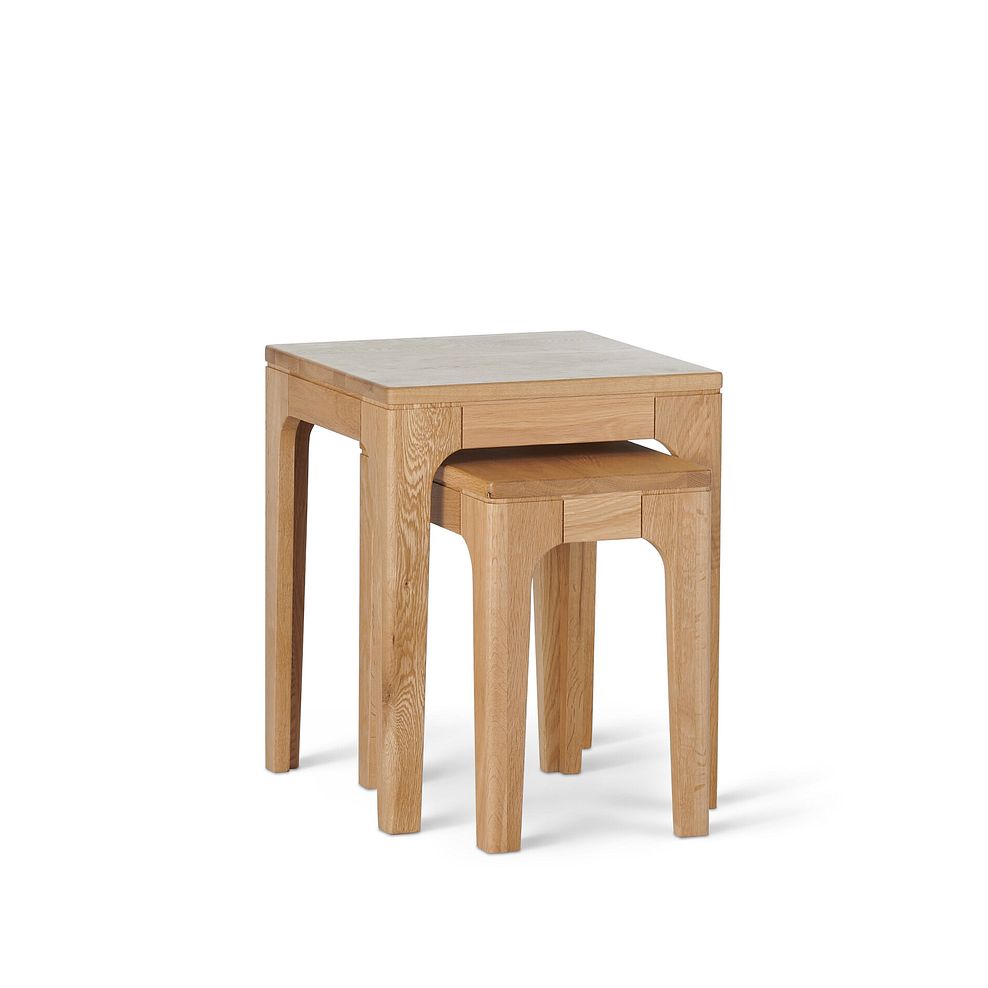 Durham Natural Oak Nest of Tables 3