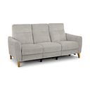 Dylan 3 Seater Electric Recliner Sofa in Amigo Dove Fabric