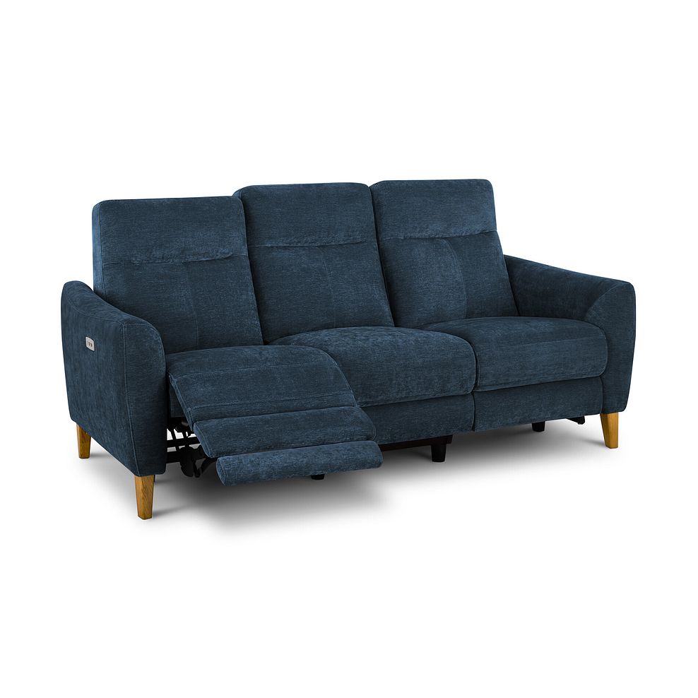 Dylan 3 Seater Electric Recliner Sofa in Amigo Navy Fabric 2