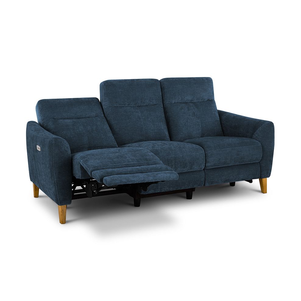 Dylan 3 Seater Electric Recliner Sofa in Amigo Navy Fabric 3