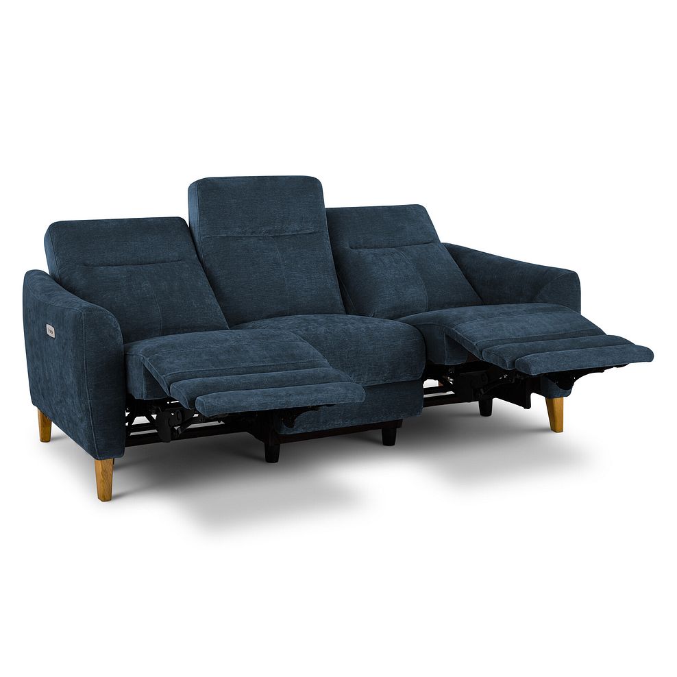 Dylan 3 Seater Electric Recliner Sofa in Amigo Navy Fabric 4