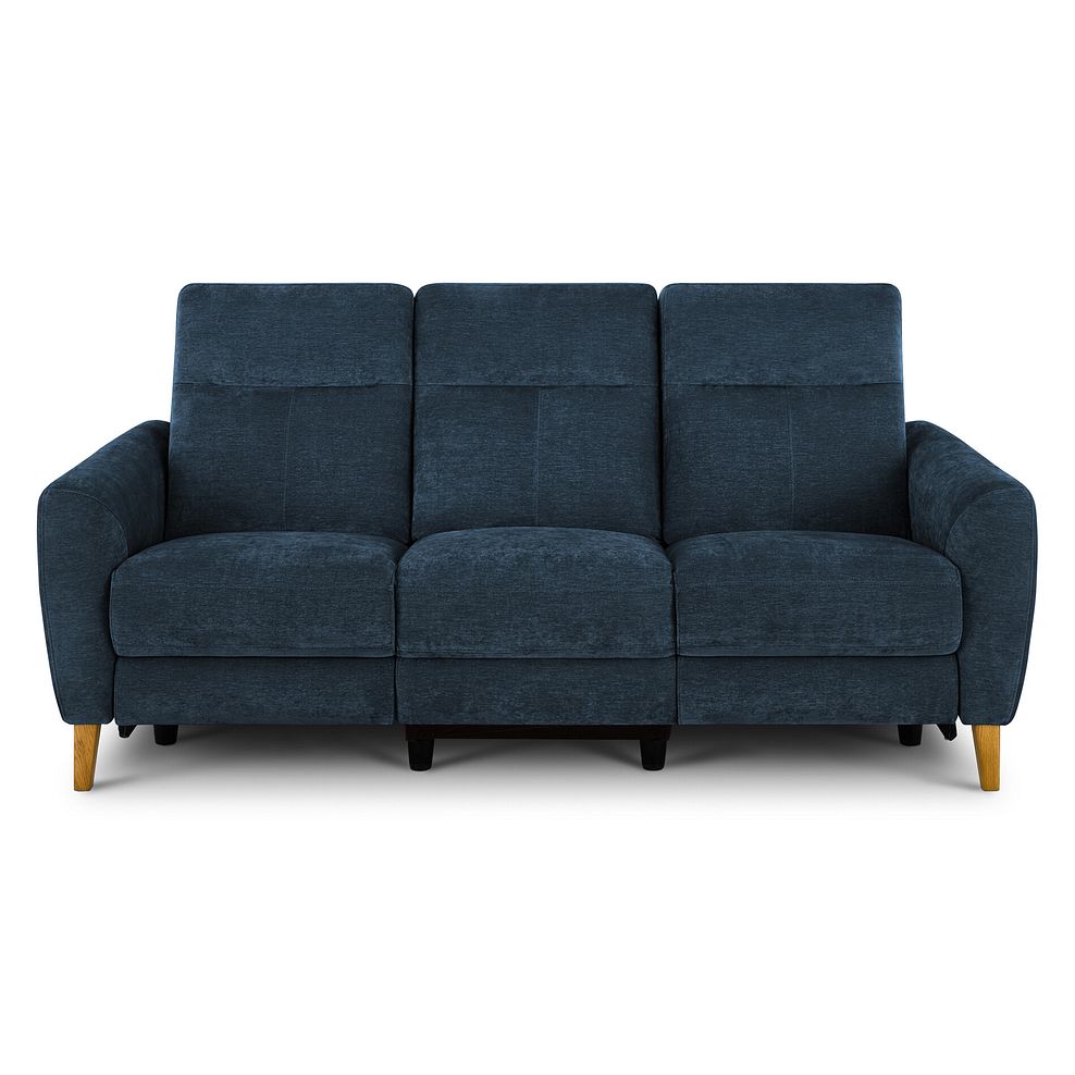 Dylan 3 Seater Electric Recliner Sofa in Amigo Navy Fabric 5
