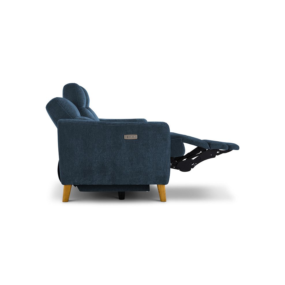 Dylan 3 Seater Electric Recliner Sofa in Amigo Navy Fabric 8