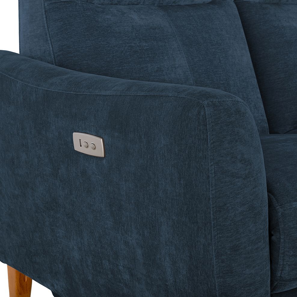 Dylan 3 Seater Electric Recliner Sofa in Amigo Navy Fabric 10