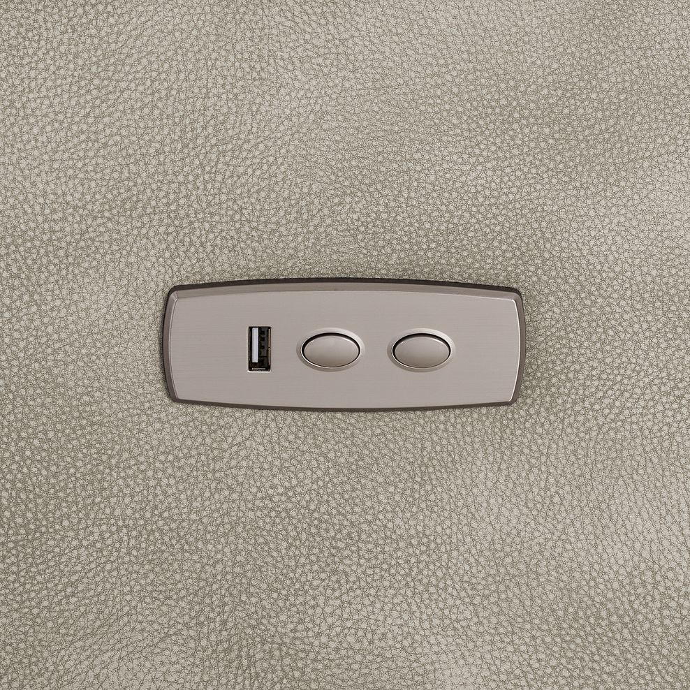 Dylan 3 Seater Electric Recliner Sofa in Oxford Beige Fabric 10