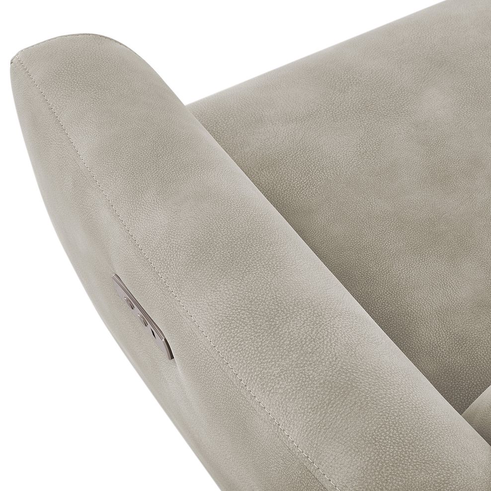 Dylan 3 Seater Electric Recliner Sofa in Oxford Beige Fabric 12