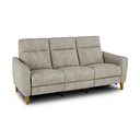 Dylan 3 Seater Electric Recliner Sofa in Oxford Beige Fabric