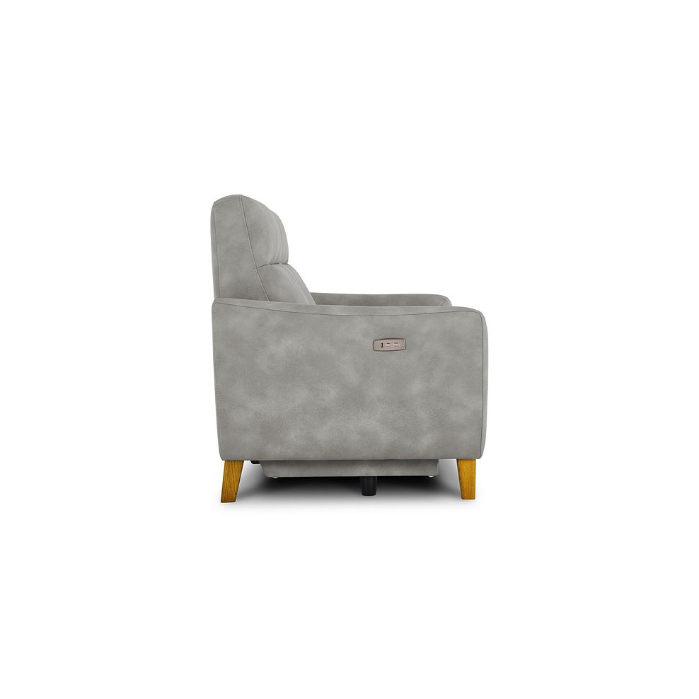 Dylan 3 Seater Electric Recliner Sofa in Oxford Grey Fabric 9