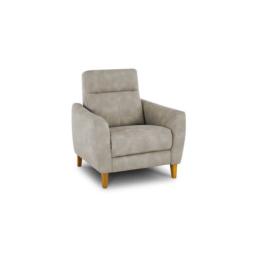 Dylan Armchair in Oxford Beige Fabric 1