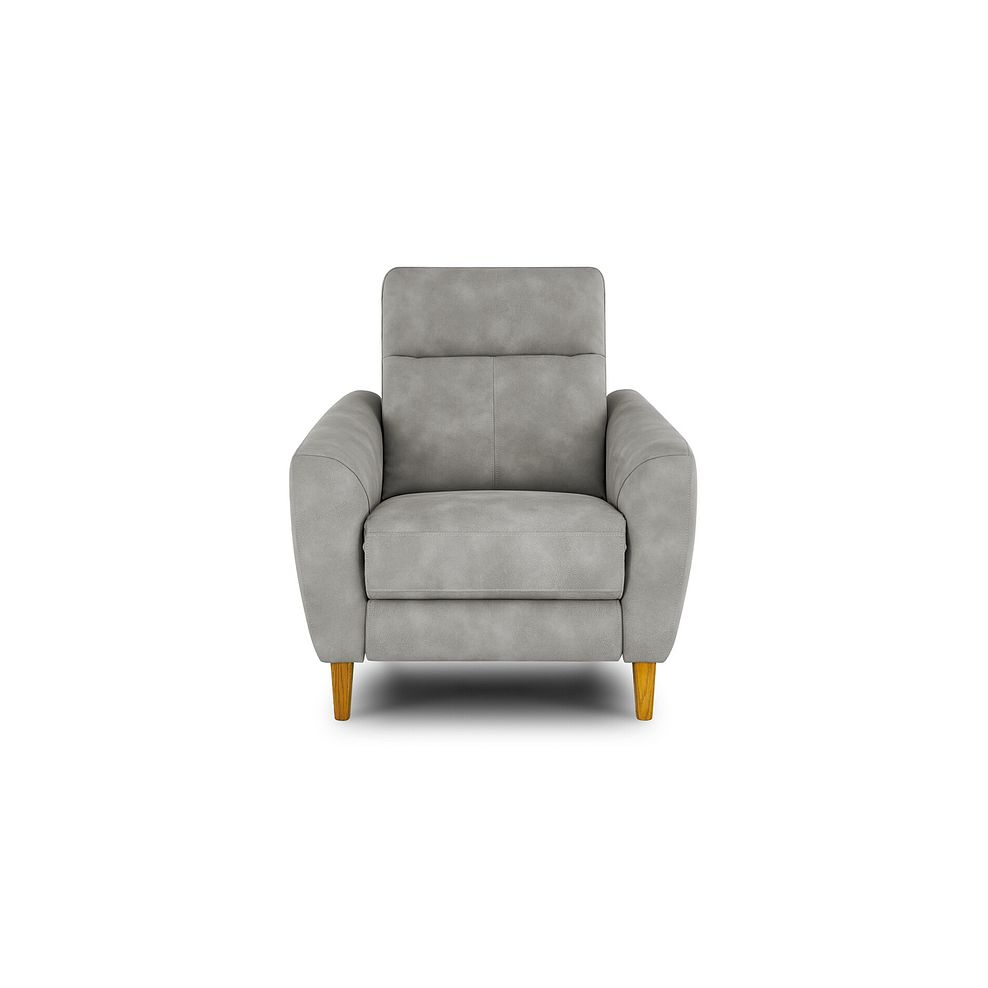 Dylan Armchair in Oxford Grey Fabric 4