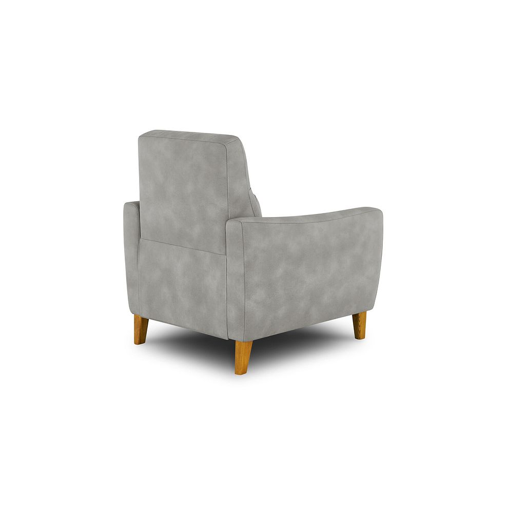Dylan Armchair in Oxford Grey Fabric 5