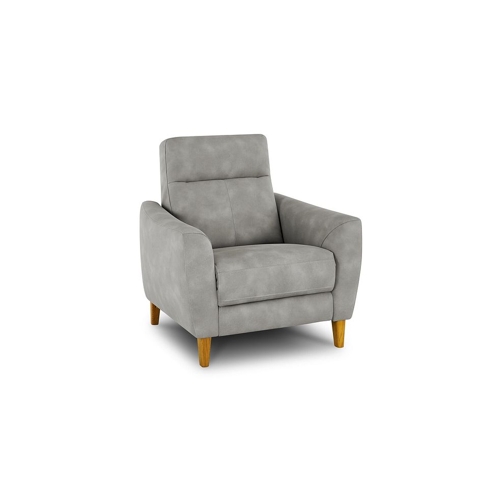 Dylan Armchair in Oxford Grey Fabric 3