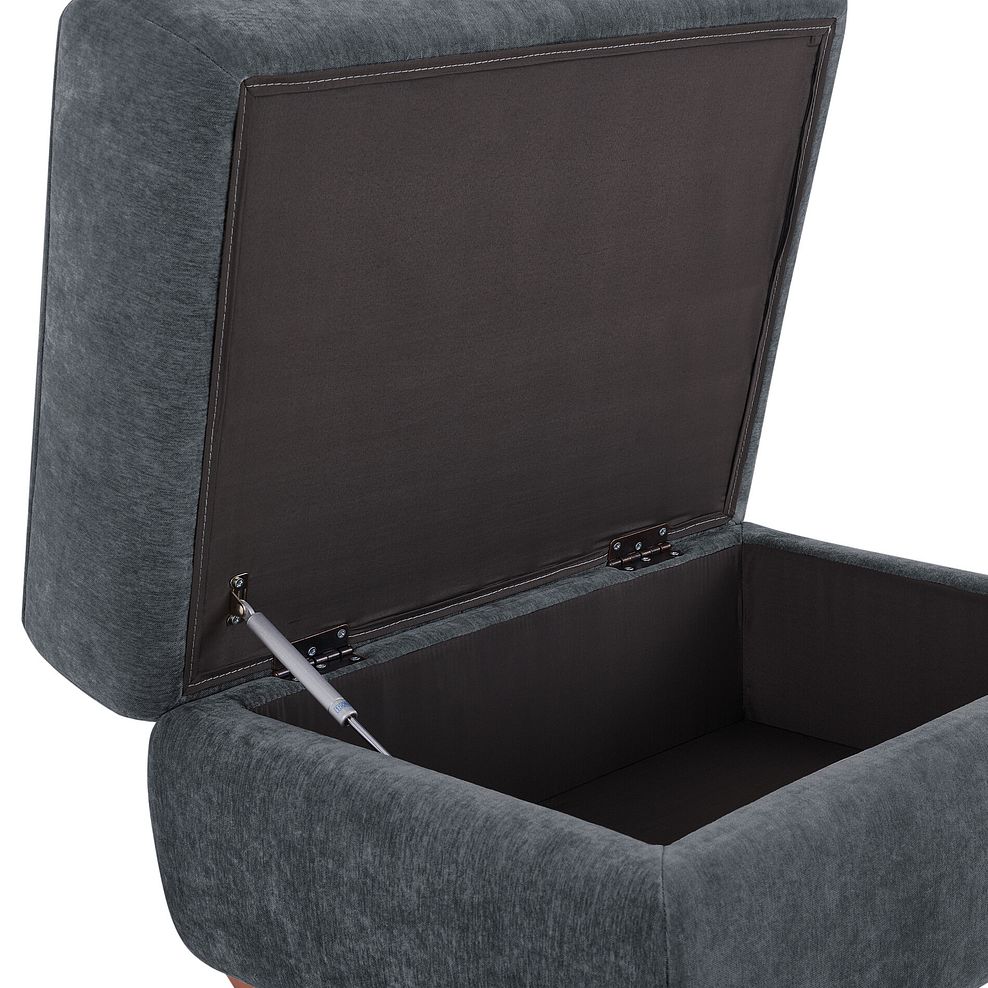 Dylan Storage Footstool in Amigo Coal Fabric 7