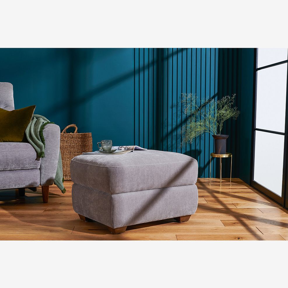 Dylan Storage Footstool in Amigo Granite Fabric 1