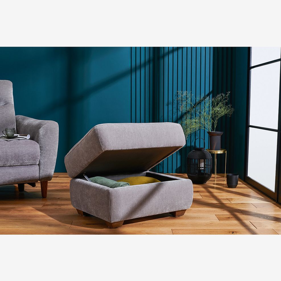 Dylan Storage Footstool in Amigo Granite Fabric 2