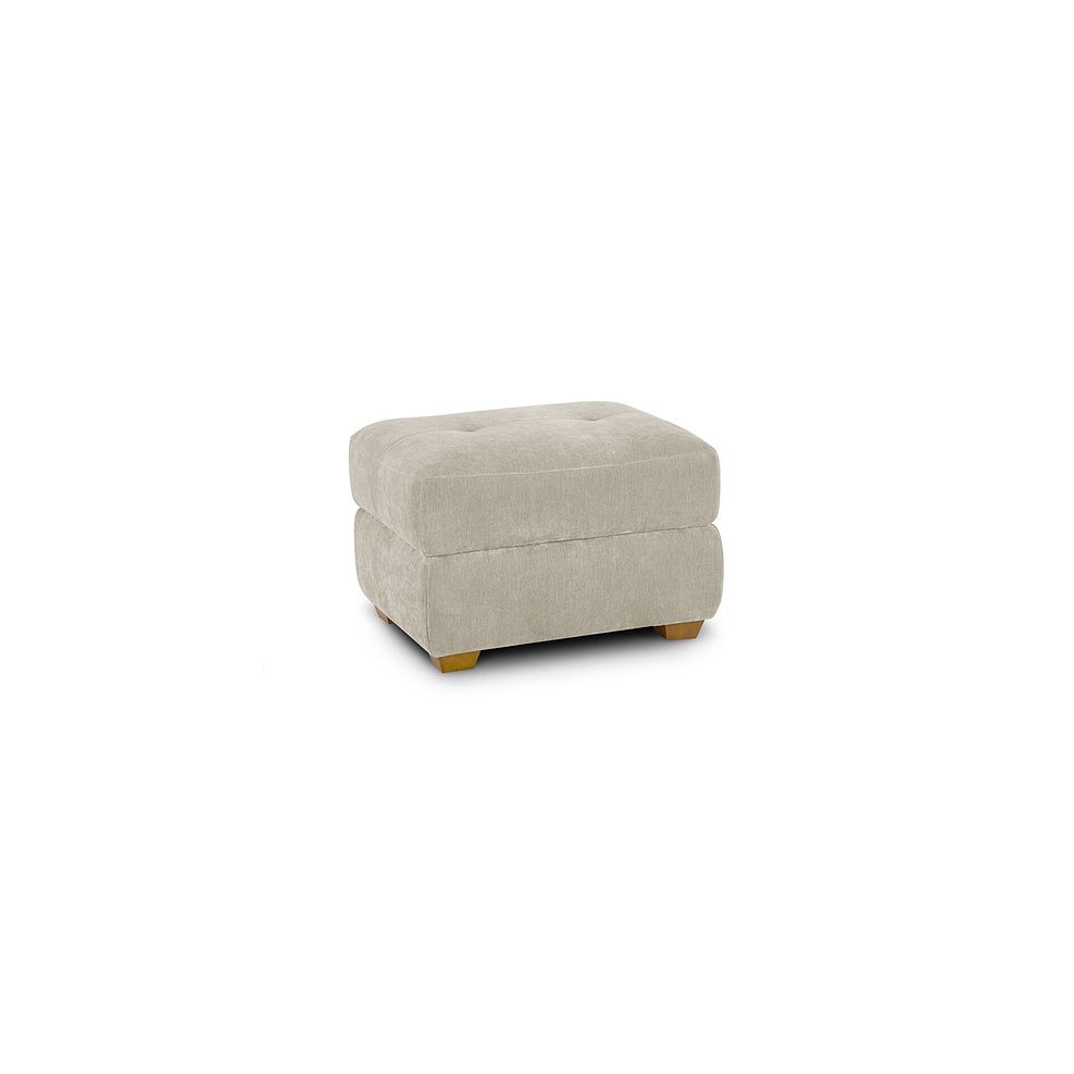 Dylan Storage Footstool in Darwin Ivory Fabric 1