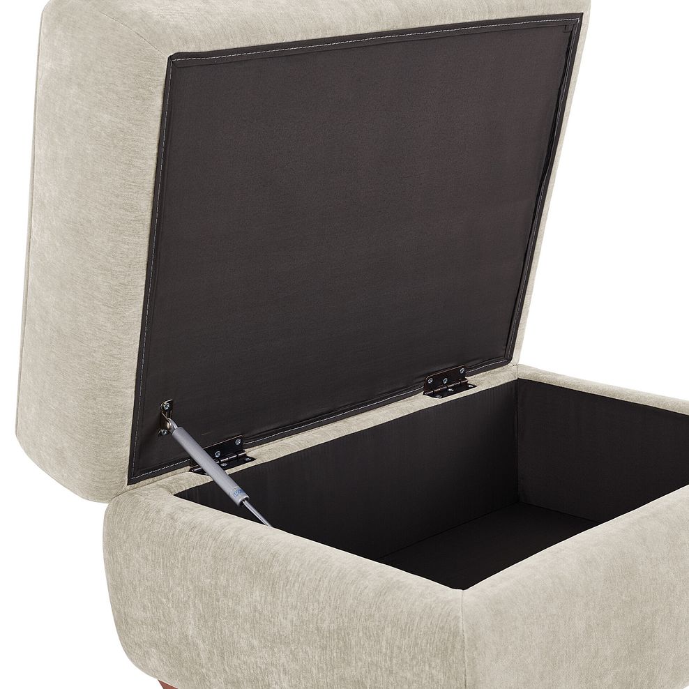 Dylan Storage Footstool in Darwin Ivory Fabric 5