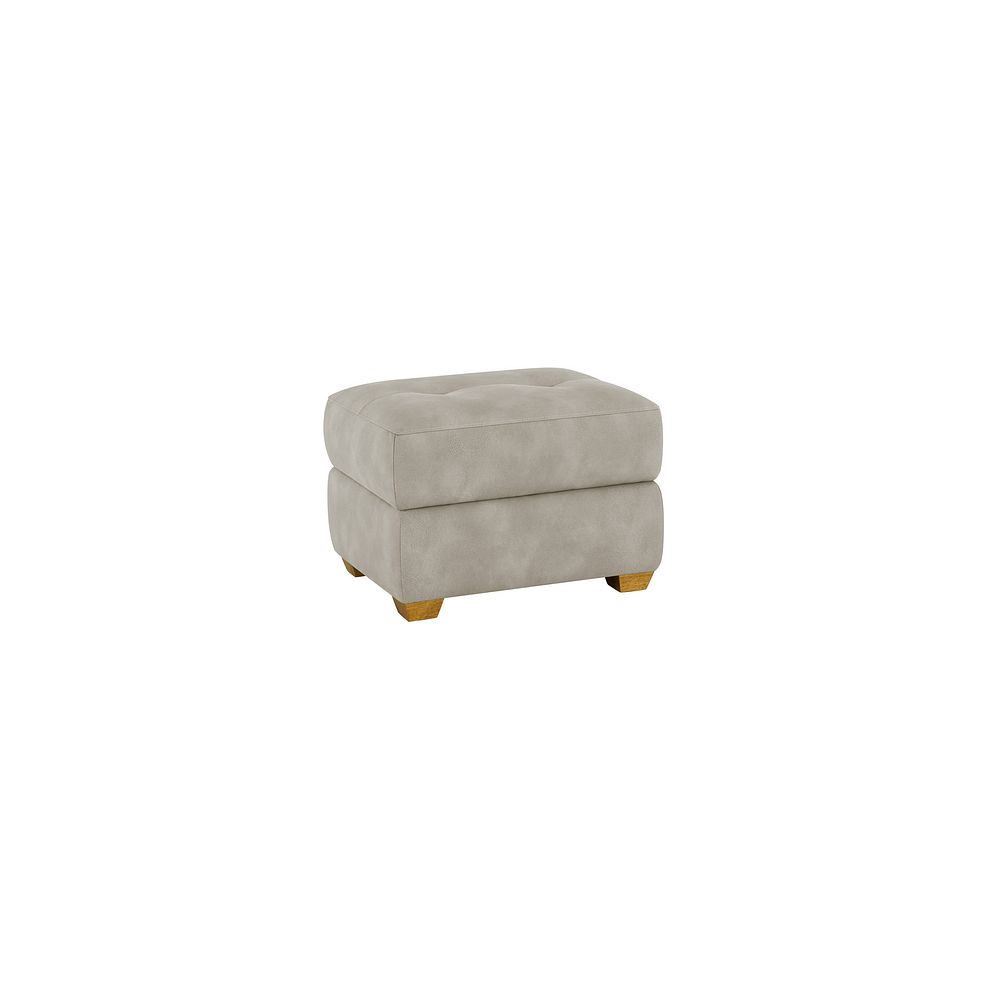 Dylan Storage Footstool in Oxford Beige Fabric 1
