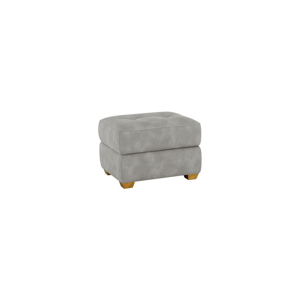 Dylan Storage Footstool in Oxford Grey Fabric 3