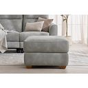 Dylan Storage Footstool in Oxford Grey Fabric
