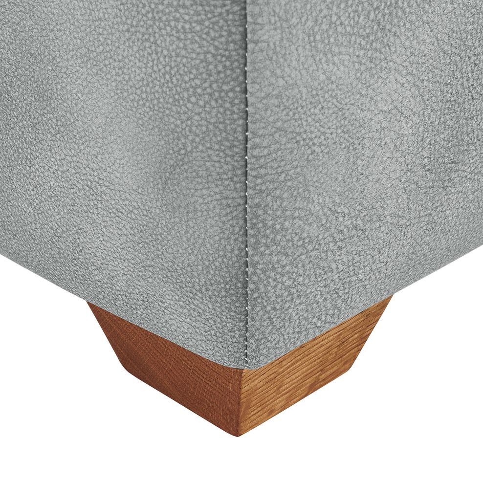 Dylan Storage Footstool in Oxford Silver Fabric 4