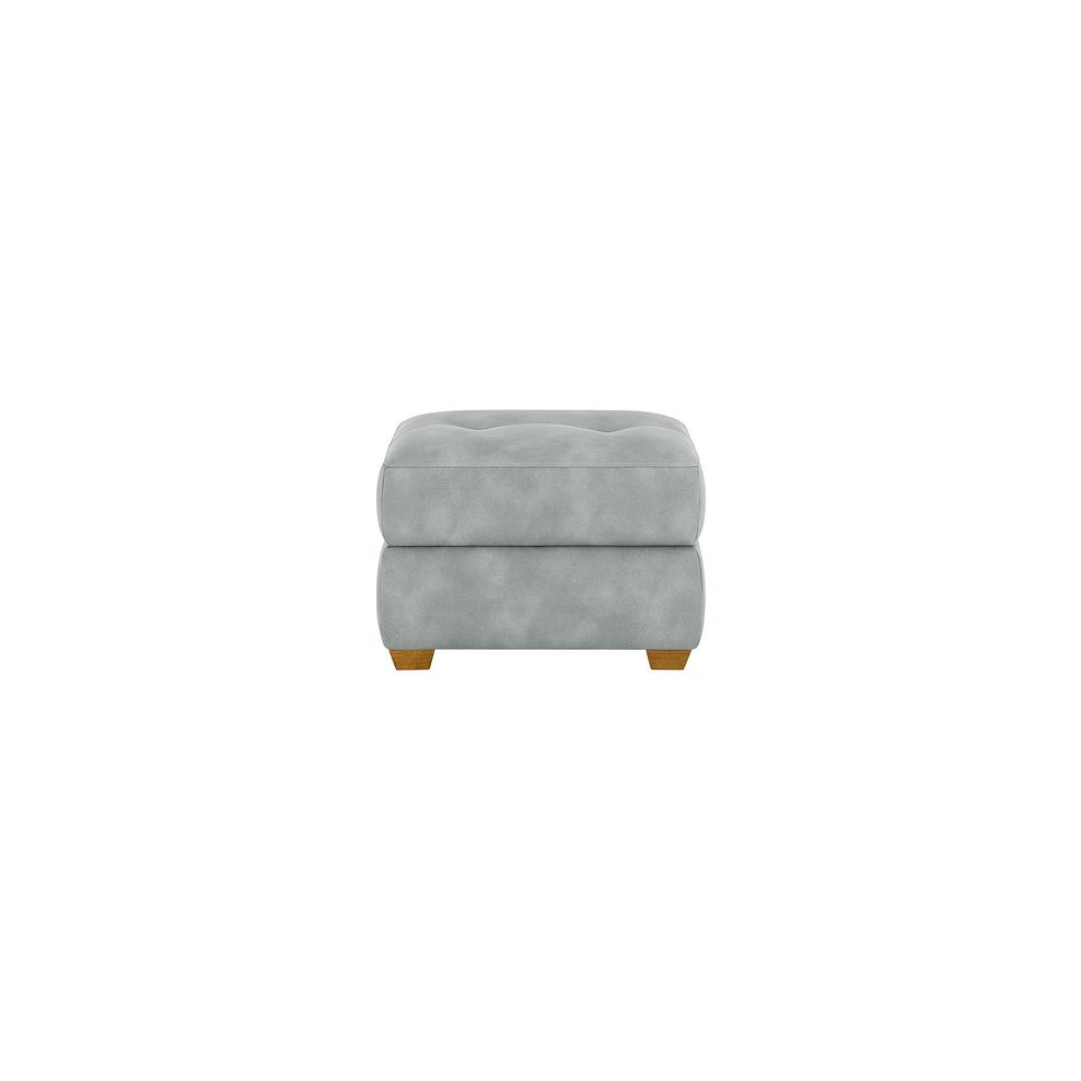 Dylan Storage Footstool in Oxford Silver Fabric 2