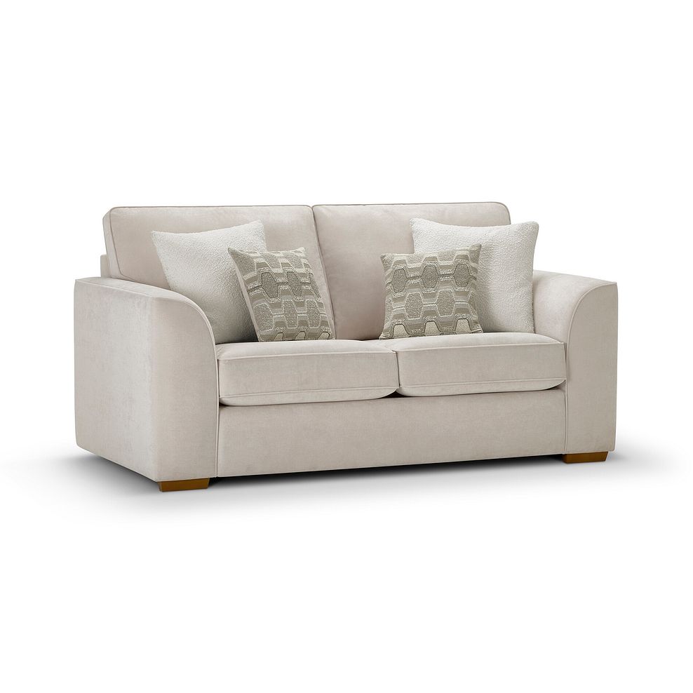 Eastley 2 Seater Sofa Bed in Limoge Beige Fabric with Beige Scatters 9