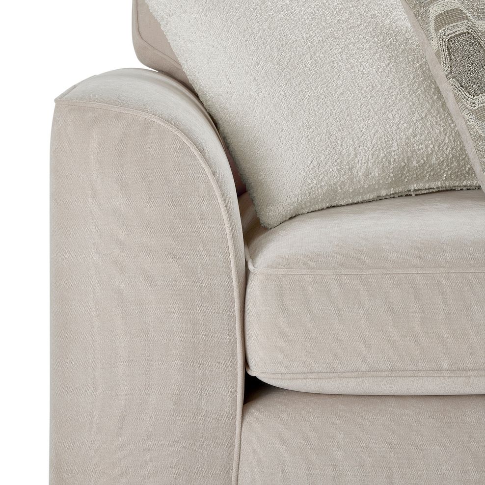 Eastley 2 Seater Sofa Bed in Limoge Beige Fabric with Beige Scatters 15