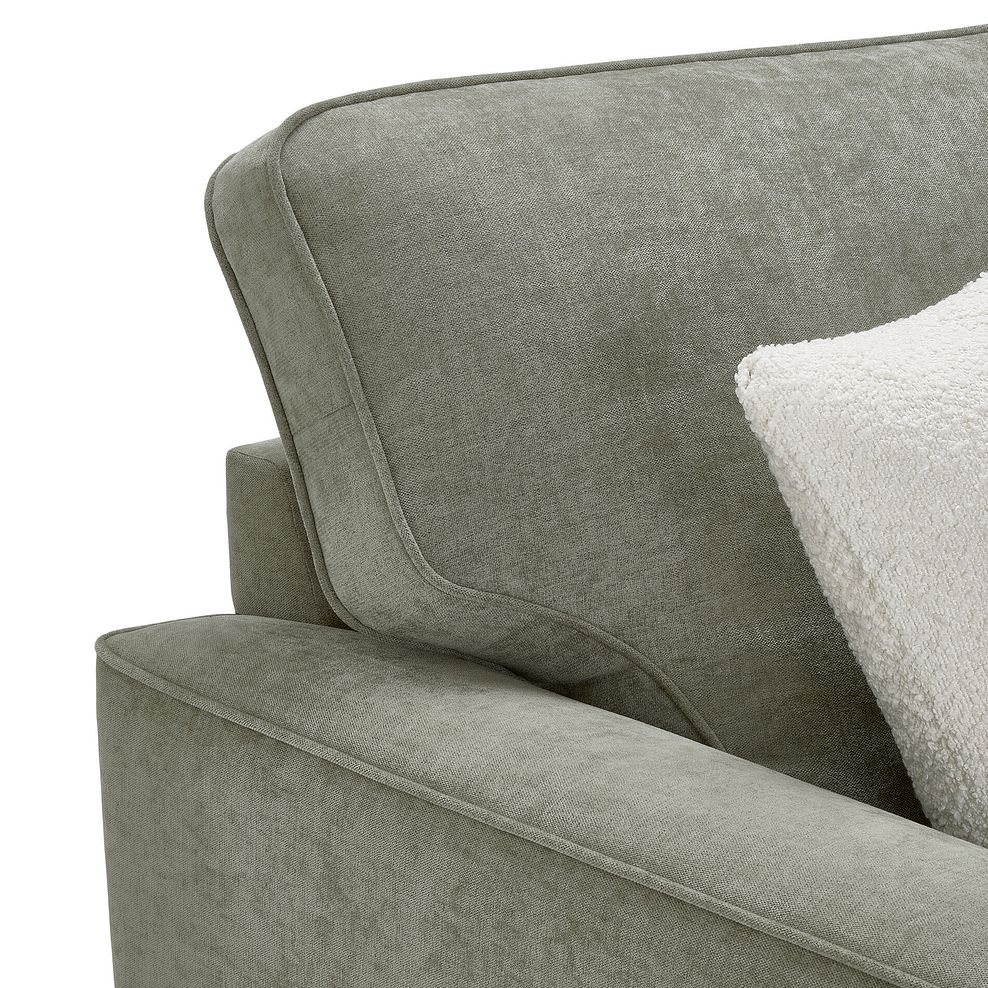 Eastley Left Hand Chaise Sofa Bed with Storage in Limoge Green Fabric with Beige Scatters 19