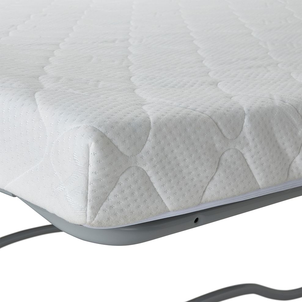 Eastley Right Hand Chaise Sofa Bed with Storage in Limoge Green Fabric with Beige Scatters 20