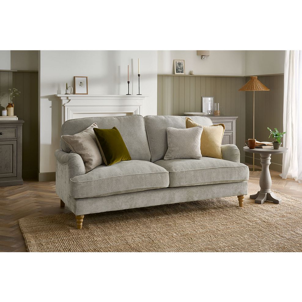 Eloise 3 Seater Sofa in Marlan Natural Fabric 2