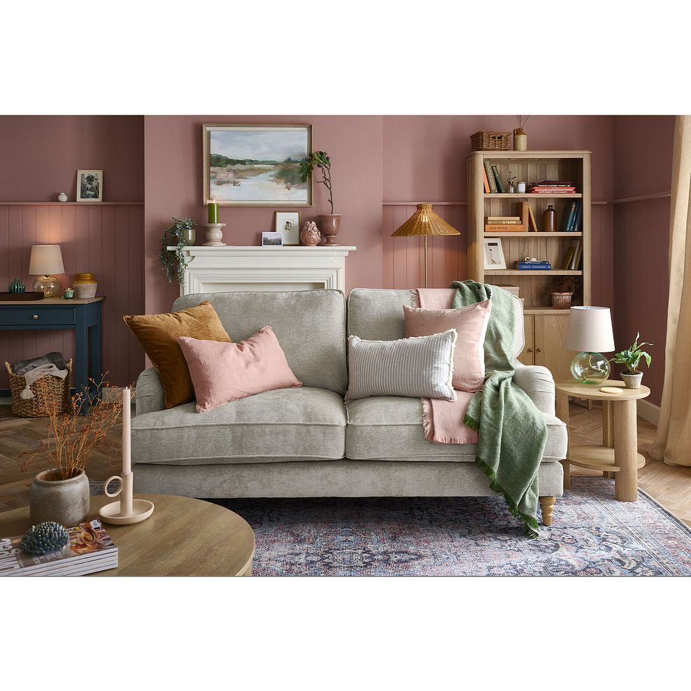 Eloise 3 Seater Sofa in Marlan Natural Fabric 3