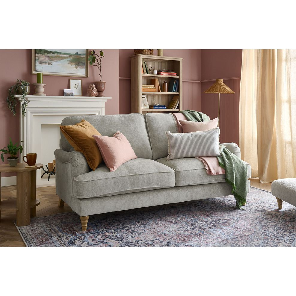 Eloise 3 Seater Sofa in Marlan Natural Fabric 4