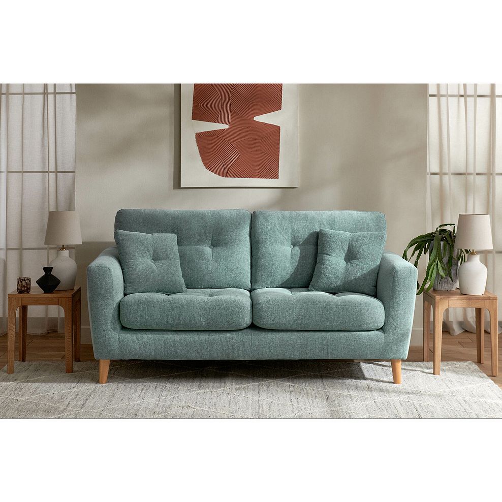 Eton 3 Seater Sofa in Cherub Duck Egg Fabric 1