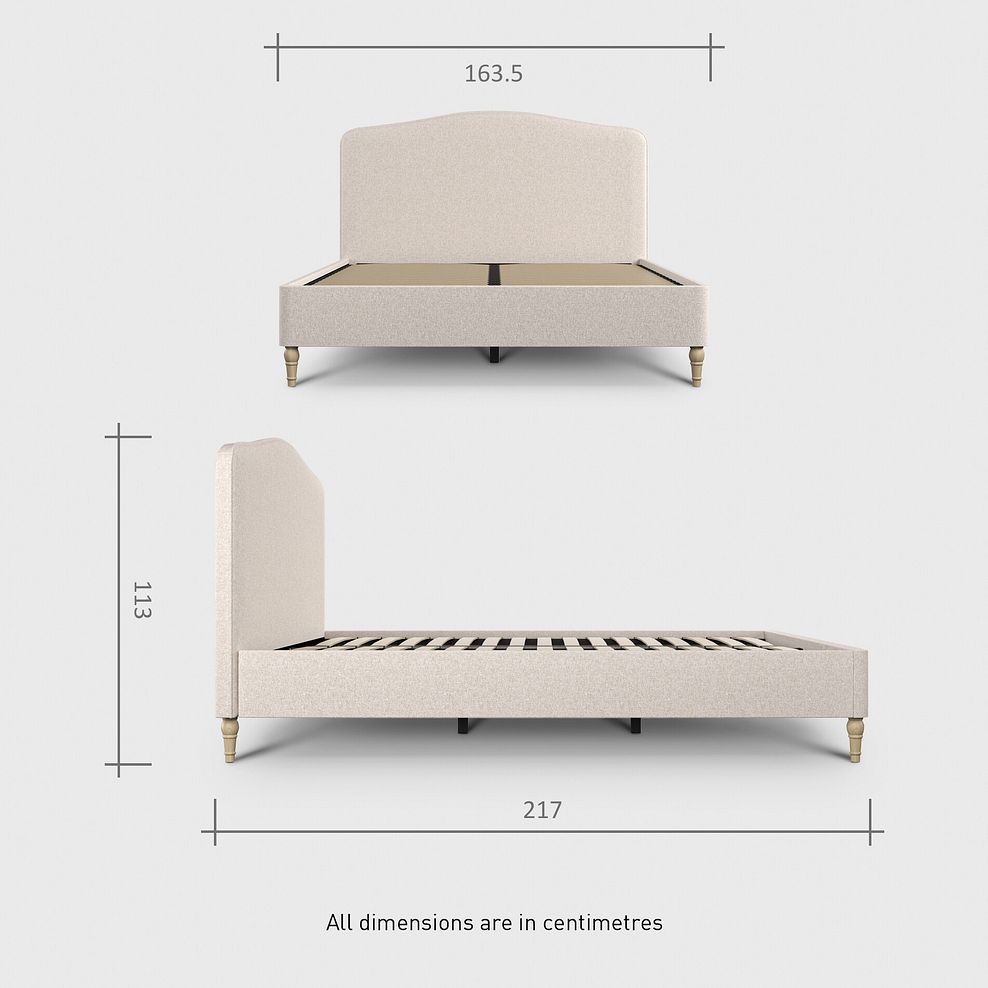 Evesham King-size Bed in Carina Parchment Fabric 7