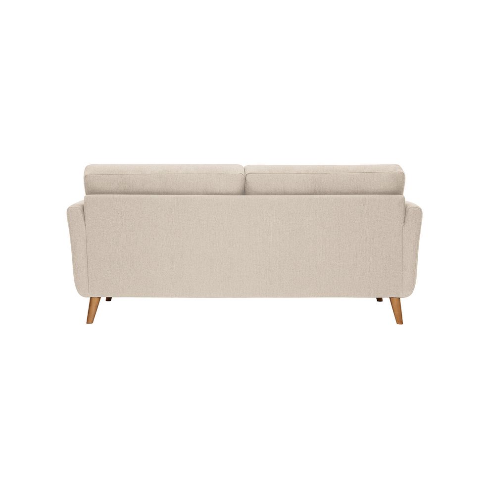 Evie 3 Seater Sofa in Ivory Fabric 3
