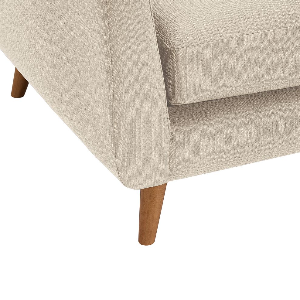 Evie 3 Seater Sofa in Ivory Fabric 4